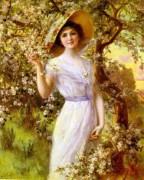 Émile Vernon_1872-1919_Jeune femme près du cerisier.jpg